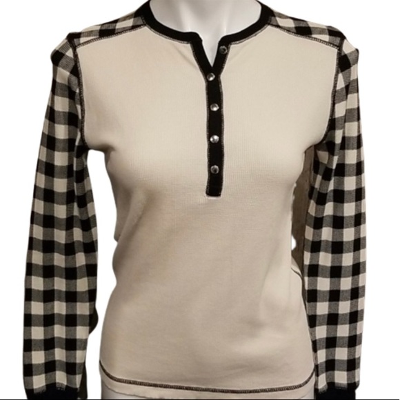 Chaps Tops - Chaps long sleeved Henley top